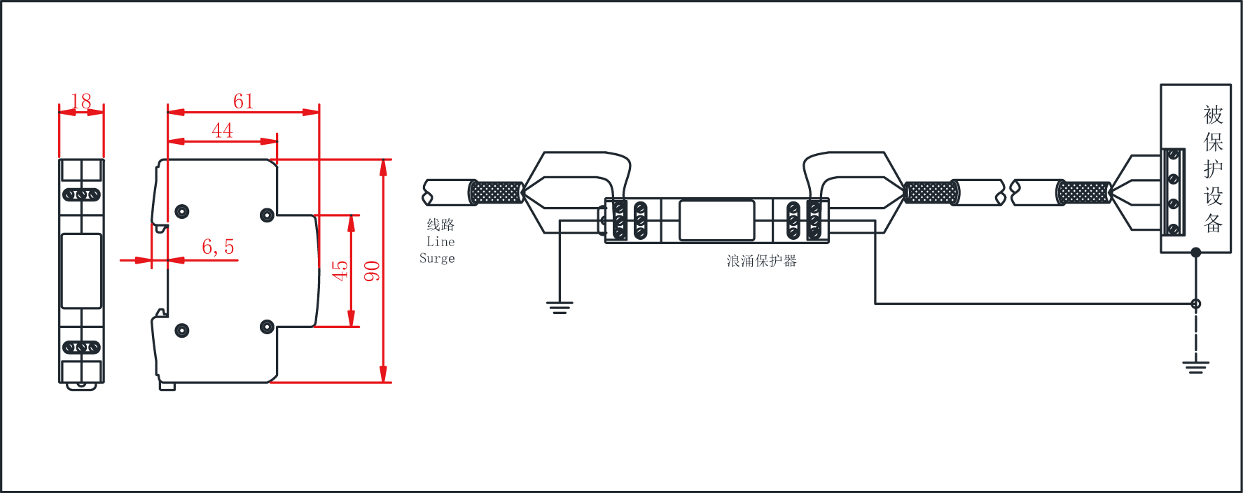 TK01 4線控制信號(hào)防雷器.png